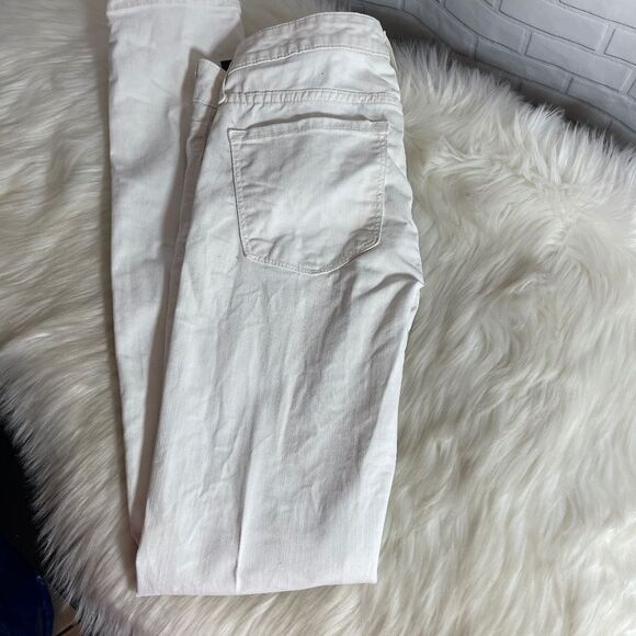 Vince 5 PocketAnkle Skinny White Jeans Sz 25 - Picture 3 of 11
